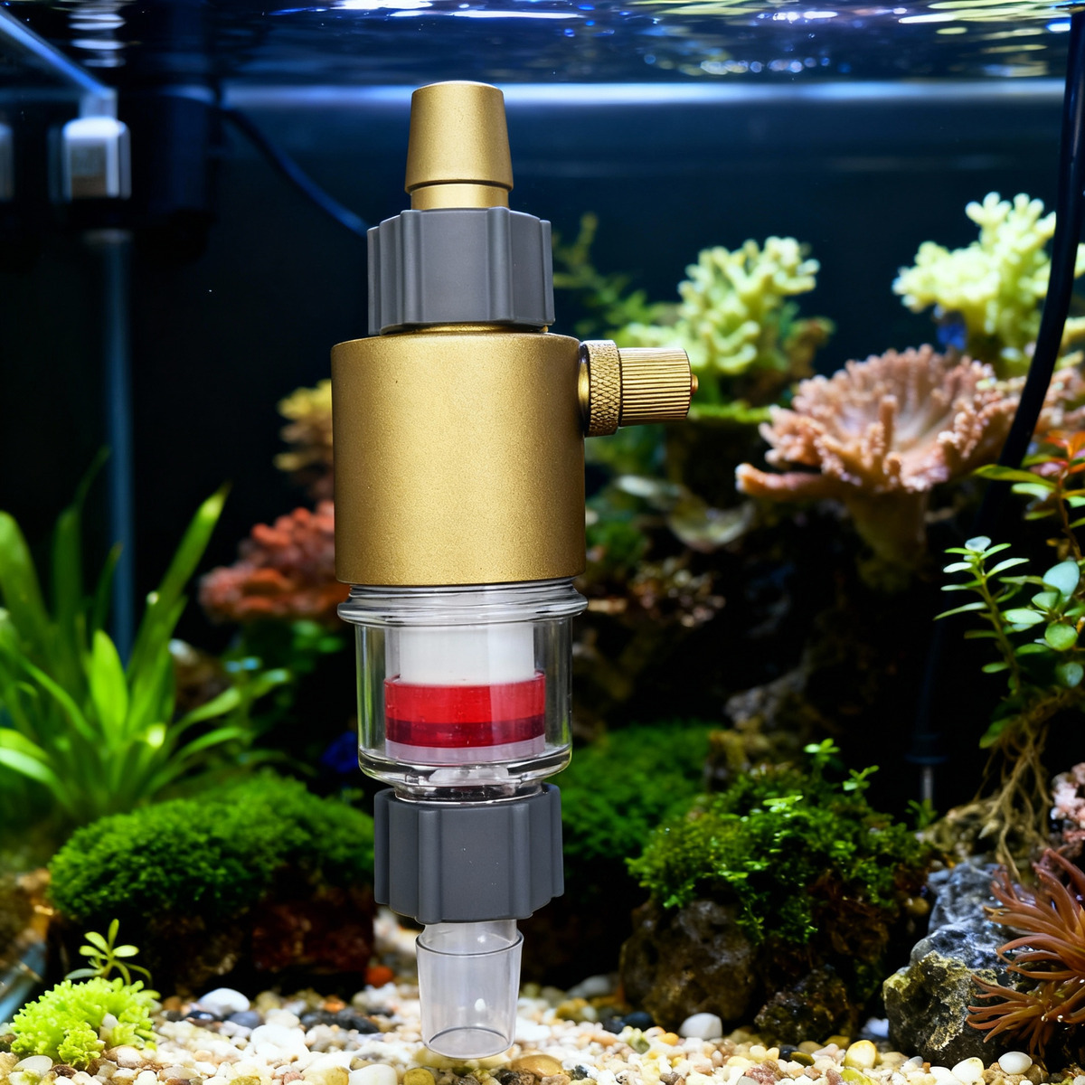 Aquarium Liquid Carbon - QANVEE Harici CO2 Difüzör Atomizer Akvaryum