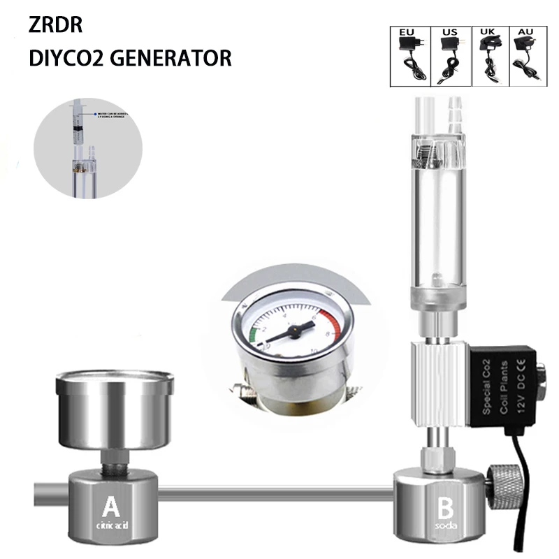 Aquarium Liquid Carbon - Akvaryum DIY CO2 Reaktör Jeneratör Sistem