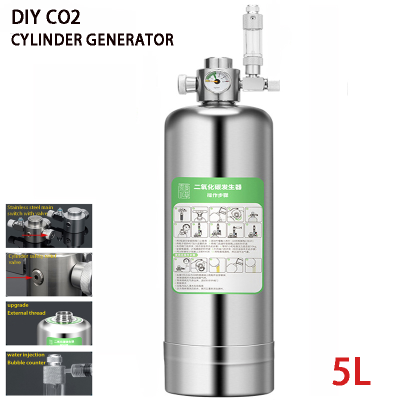 Aquarium Liquid Carbon - 5L Akvaryum CO2 Jeneratörü CO2 Silindir