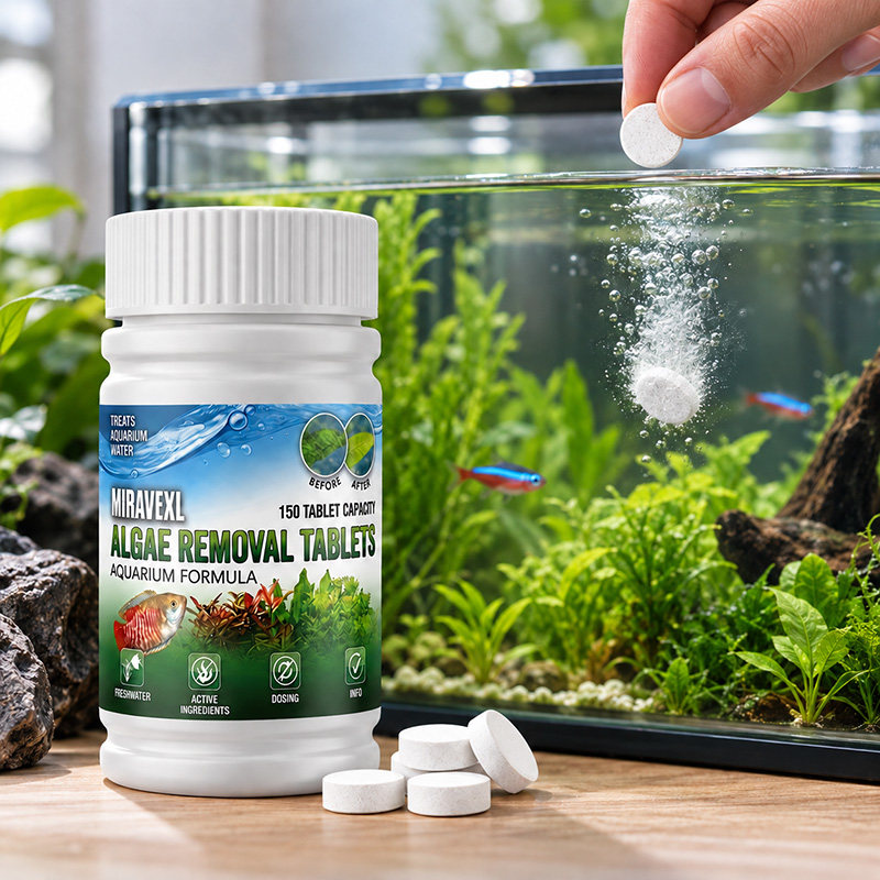 Planted Aquarium Cleaning - MIRAVEXL 150 Tablet, Akvaryum Alg Giderici,