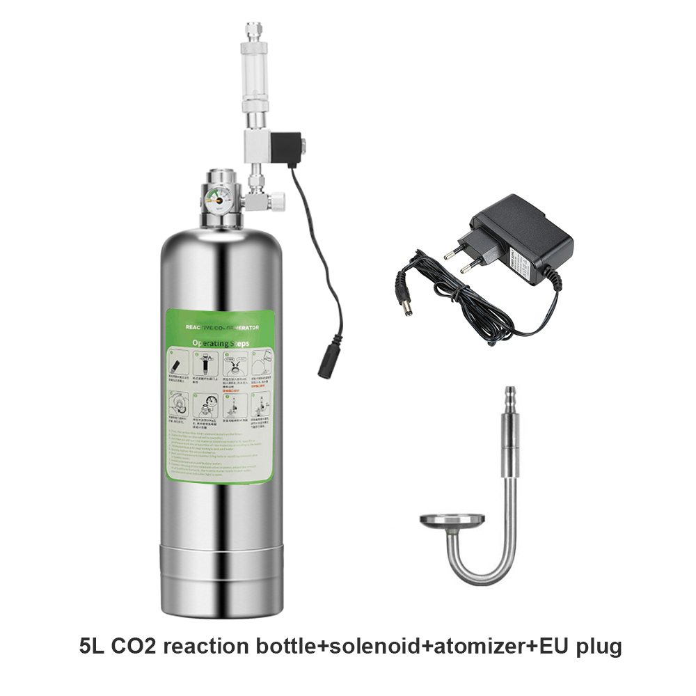 Aquarium Liquid Carbon - CO2 Jeneratör Sistemi Paslanmaz Çelik Şişe