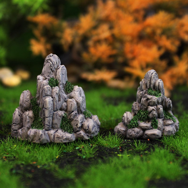 Mini dağ minyatür sahte taş ya - Aquarium Moss incelemesi ve fiyatı