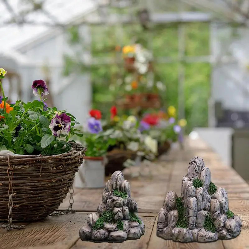 Mini dağ minyatür sahte taş ya - Aquarium Moss incelemesi ve fiyatı